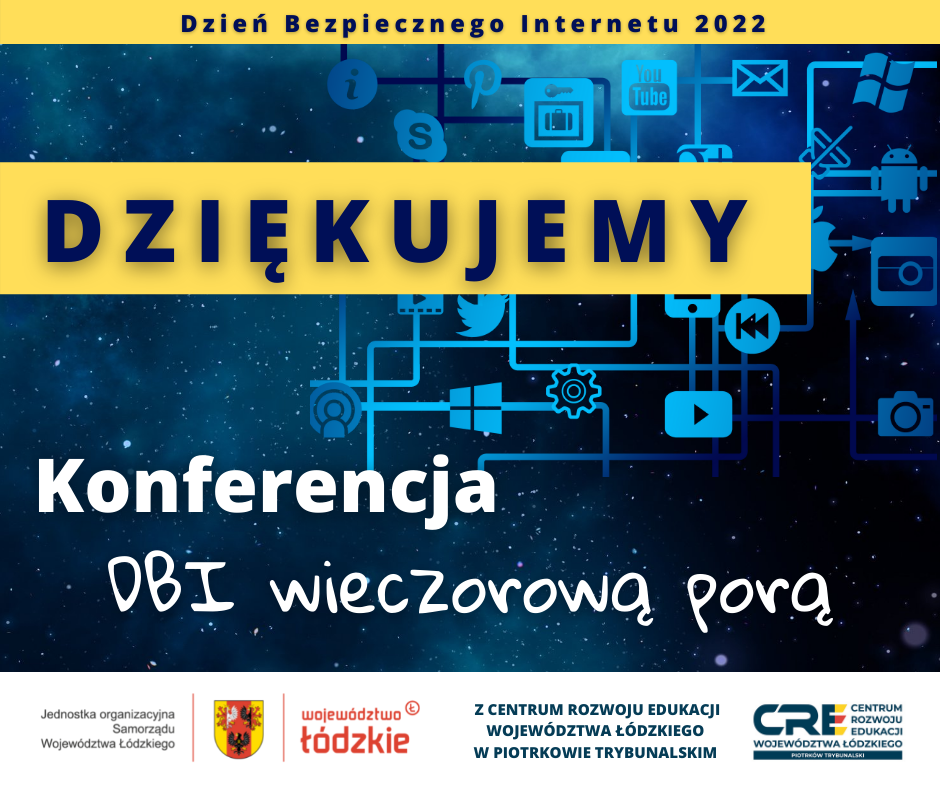<center><br> Dzień Bezpiecznego Internetu – wieczorową porą <BR>- dziękujemy za udział w szkoleniu</center>