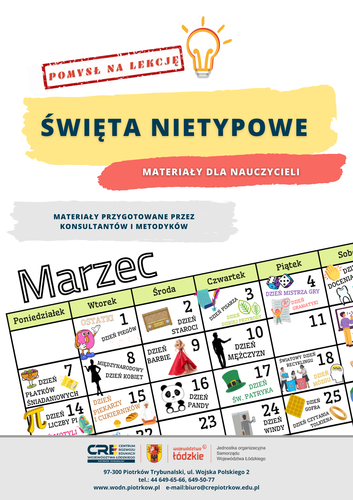 Marcowy Kalendarz Świąt Nietypowych 2022