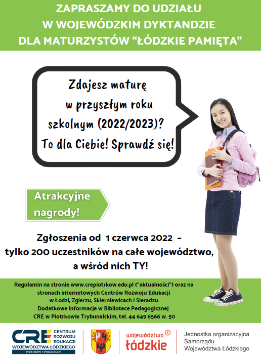 ZAPRASZAMY DO UDZIAŁU W DYKTANDZIE WOJEWÓDZKIM 