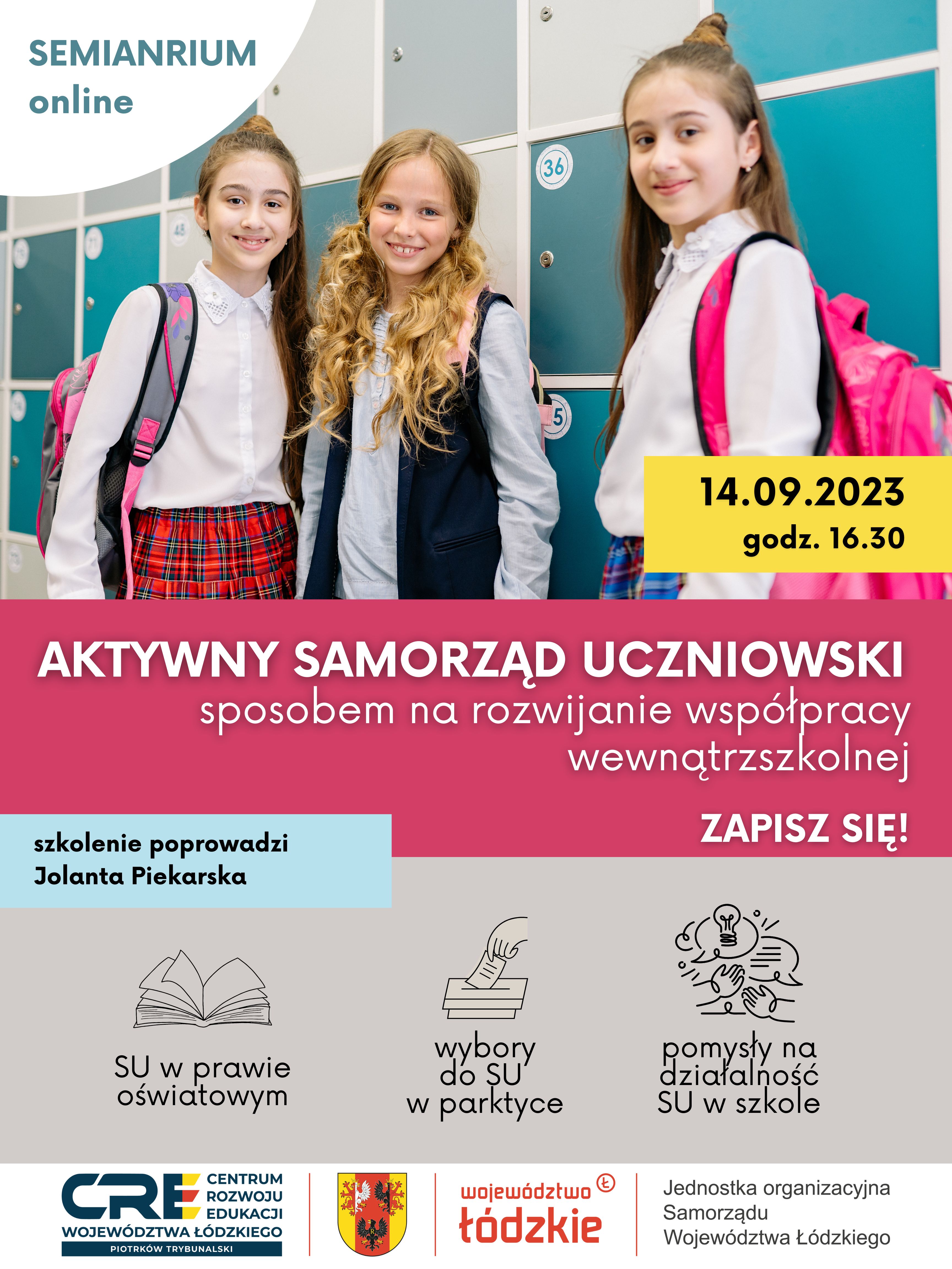 AKTYWNY SAMORZĄD UCZNIOWSKI SPOSOBEM NA ROZWIJANIE WSPÓŁPRACY WEWNĄTRZSZKOLNEJ 14.09.2023