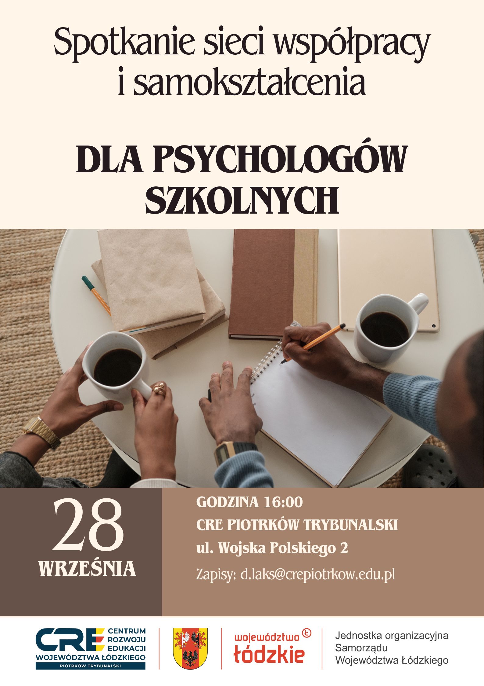 SIEĆ WSPÓŁPRACY I SAMOKSZTAŁCENIA DLA PSYCHOLOGÓW SZKOLNYCH 28.09.2023