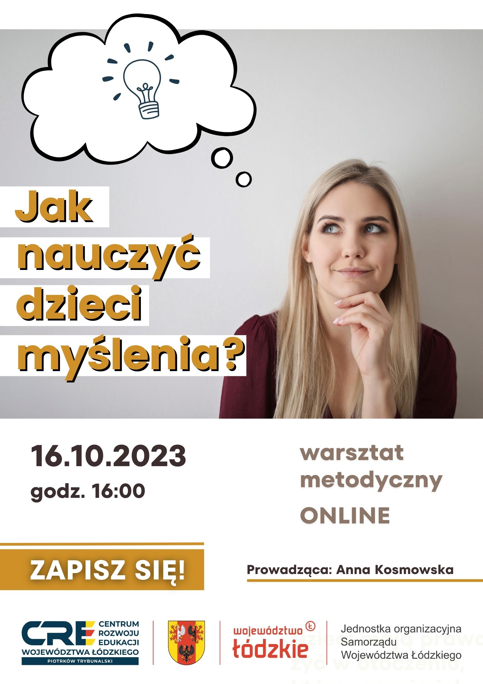 JAK NAUCZYĆ DZIECI MYŚLENIA? 16.10.2023