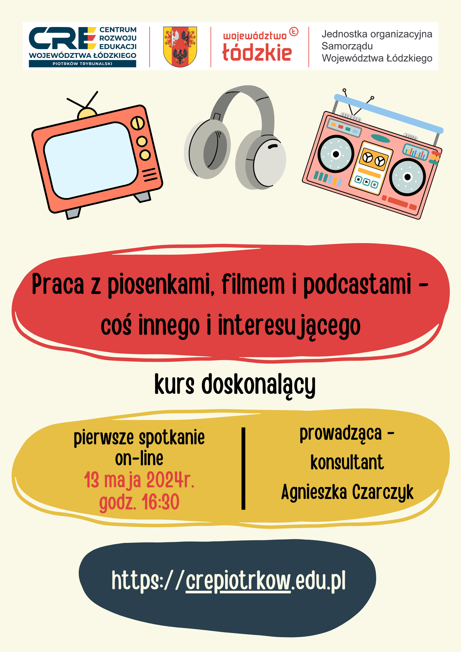 Praca z piosenkami, filmem i podcastami - coś innego i interesującego - 13.05.2024