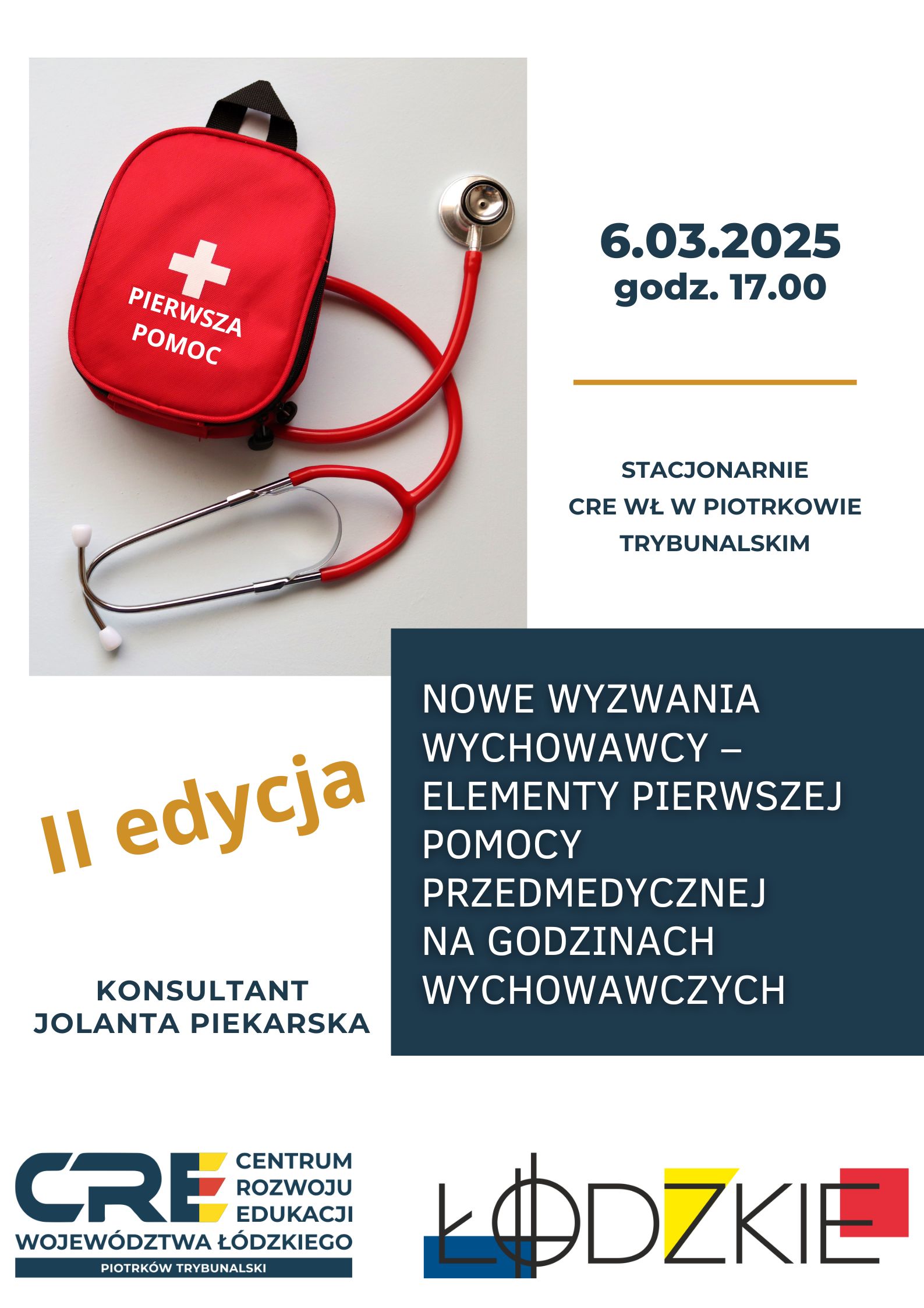Serdecznie zapraszamy wychowawców na warsztaty z zakresu pierwszej pomocy