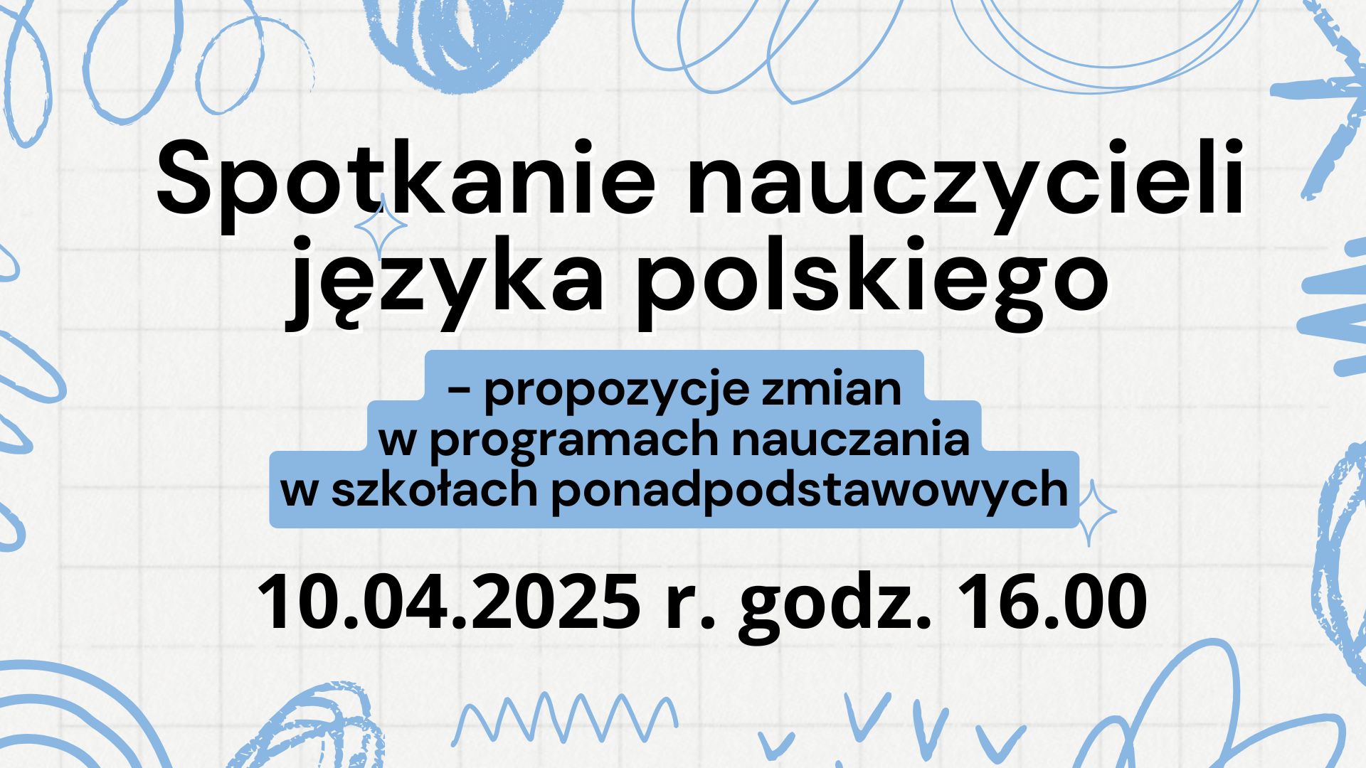 Zaproszenie na konsultacje - Podstawa programowa z języka polskiego