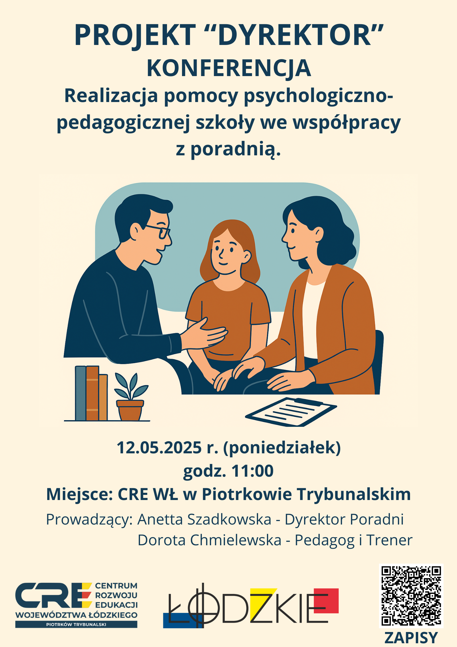 Realizacja pomocy psychologiczno-pedagogicznej szkoły we współpracy z poradnią. - Konferencja 12.05.2025 r.