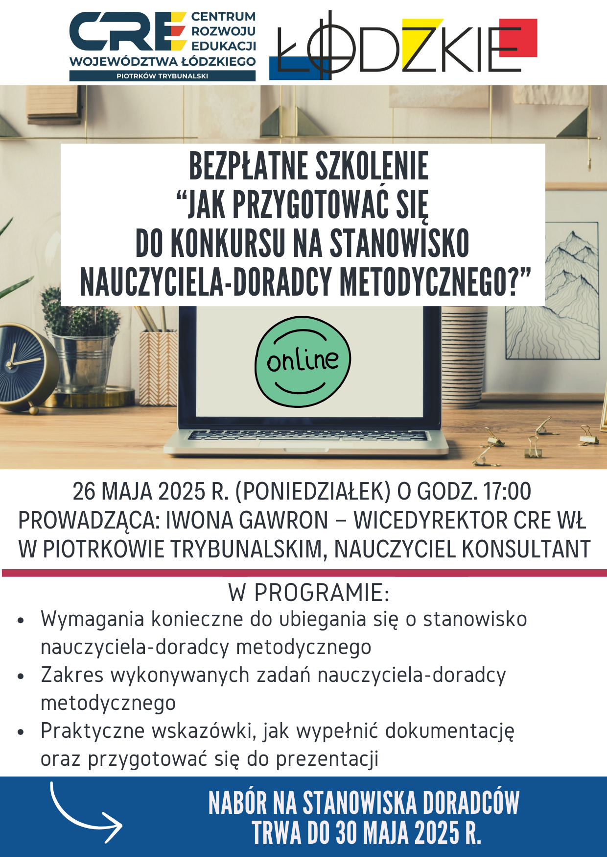 Szkolenie - Jak przygotować się do konkursu na stanowisko nauczyciela-doradcy metodycznego?