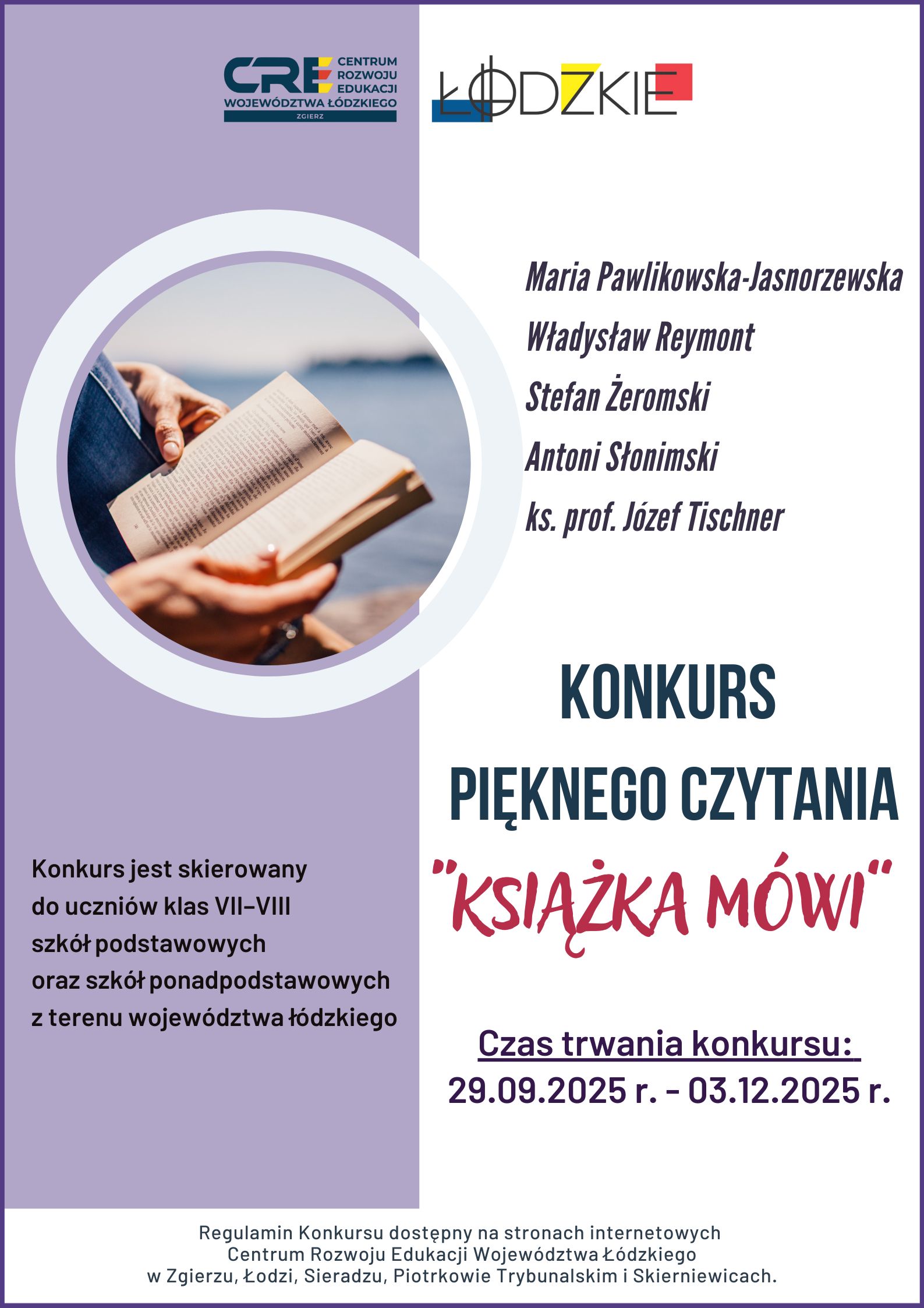 Zapraszamy do udziału w kolejnej edycji konkursu pięknego czytania „KSIĄŻKA MÓWI